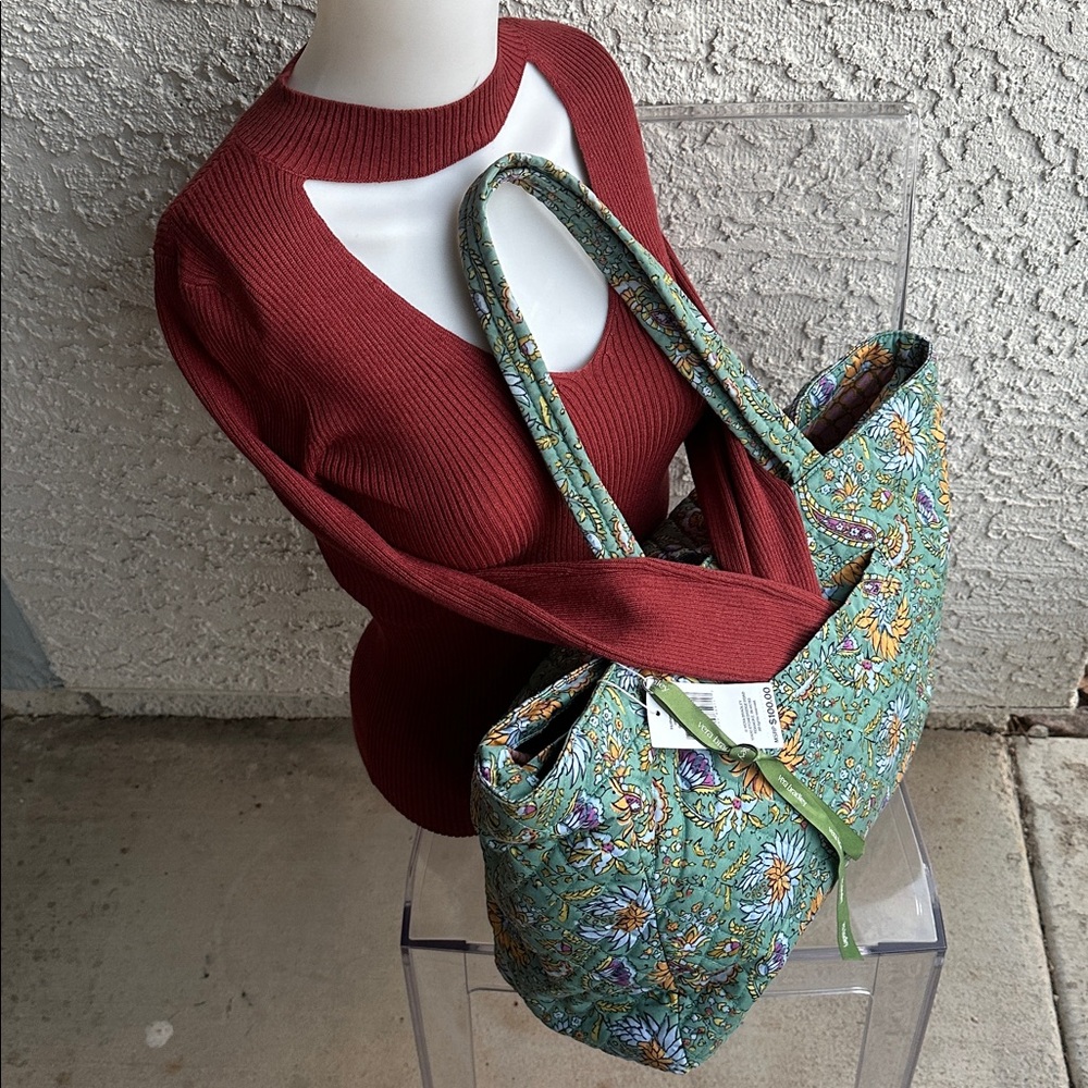 VERA BRADLEY Hathaway Tote 50299-20256 Gemstone Paisley-brand new, never used. - Picture 12 of 14
